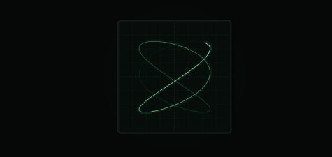 The Lissajous backdrop.