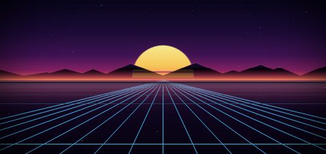 The Synthwave Outrun backdrop.